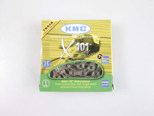 KMC X101 Singlespeed Kette silber 112 Glieder OVP