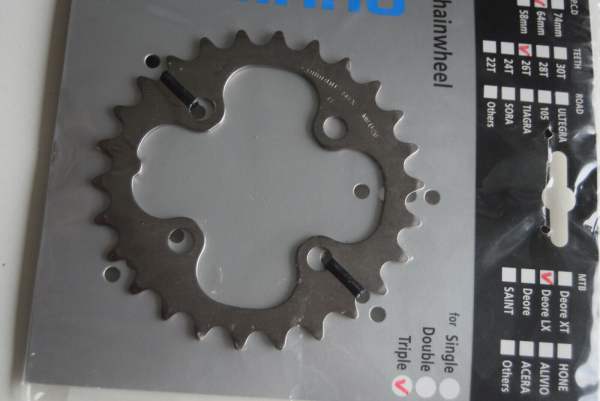 Shimano LX FC-M581 Kettenblatt 26 Zähne Kettenblatt 9fach 64mm OVP