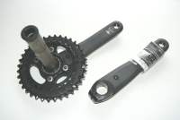 SHIMANO Deore MTB Kurbelgarnitur FC-M6000 – 2x10 Gang, 36-26T, Schwarz, Für Mountainbikes & Trekkingräder