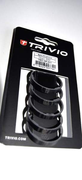 Trivio 5 x TRIVIO Carbon Spacer 1 1/8 Zoll A-Head 5mm