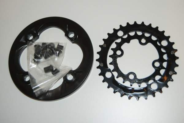 Sram Truvativ Sram 32/22 MTB 2x9-fach Kettenblatt Set mit KSR Ruktion Hussefelt