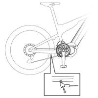 Shimano STePS SM-DUE10 Geschwindigkeitssensor 540mm ohne Magnet