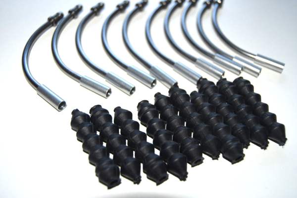Shimano 10 x Shimano Pipes und Balgs Zugführungsrohr 90° für V-Brakes