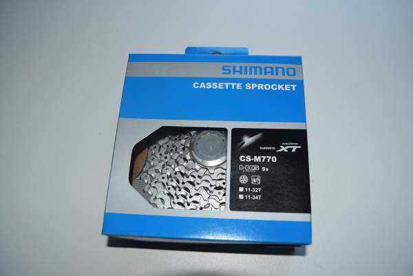 Shimano XT Kassette CS-M770 CS-M 770 11-34 9-fach MTB OVP