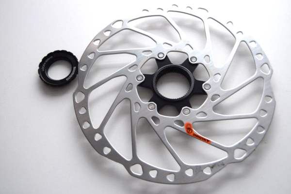 Shimano Deore SM-RT64-L 203mm Centerlock Bremsscheibe Lockring AV