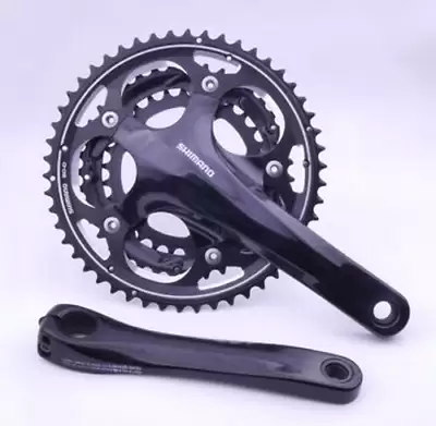 Shimano FC-R563 Rennrad 3-fach Kurbel 170mm 50/39/30 Zähne 3x10-fach schwarz NEU