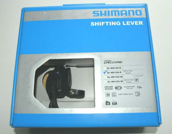 Shimano Schalthebel Deore SL-M6100-I RE 12-Gang Rapidfire I-Spec EV Ganganzeige OVP