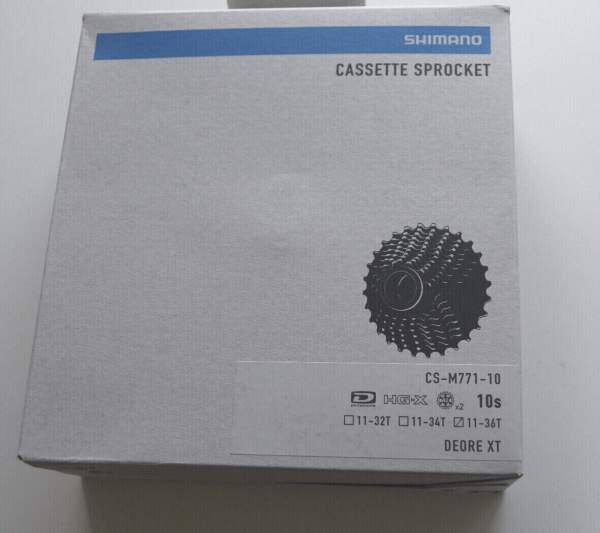 Shimano XT Kassette CS-M771-10 11-36 10-fach OVP | Kassetten  